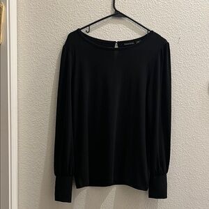 Tahari Elegant Black Blouse